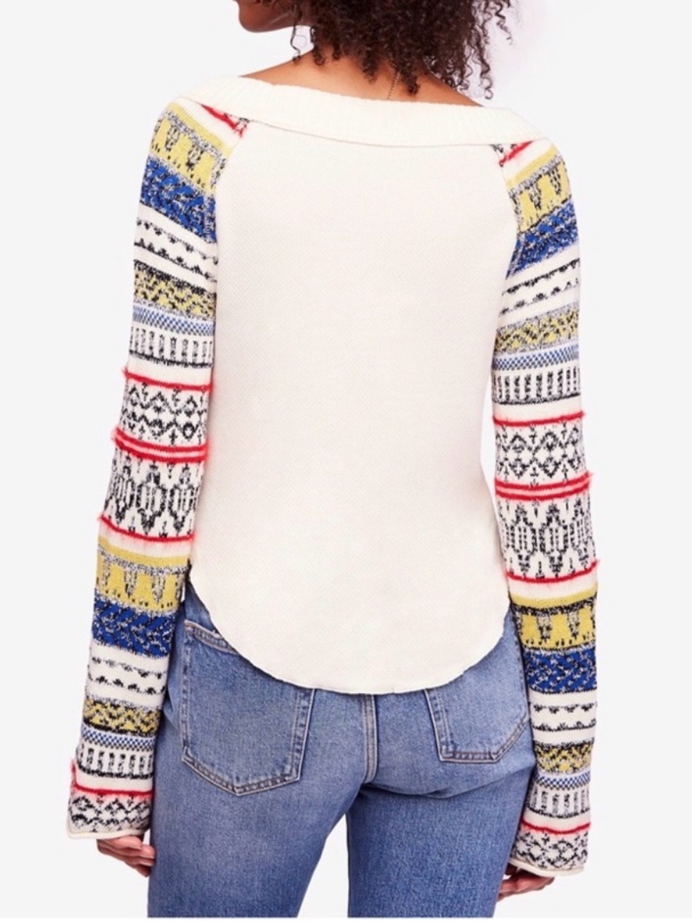 Free People Fairgrounds Wideneck Sweater women medium - Picture 2 of 4